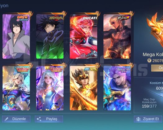 609 KOSTÜM MEGA 1. x5 LEGEND x5 KOFF x14 LUCKYBOX