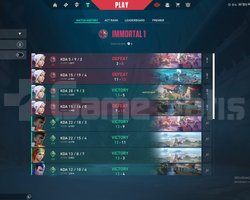Aktif İmmortal 1 Fresh Hesap Yüksek Mmr!