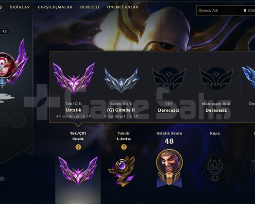 44 WİN 54.3 WR MASTER +600 LOBİ S12 ACC HİGH MRR