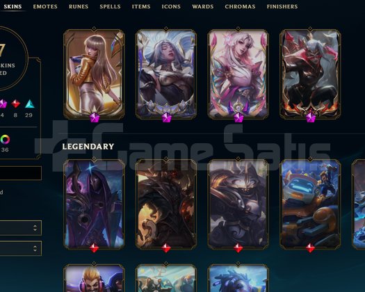 WEST +800 LP HANDMADE FULL CHAMP 65 SKIN +100LVL