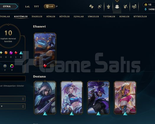 TR // 10 SKIN // GOLD 4 // 45 LVL RANKED READY
