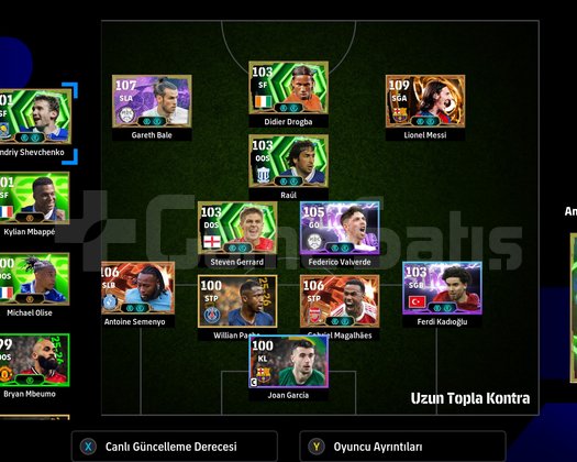 EFOOTBALL 110 MESSİ 107 BALE STEAM HESAP