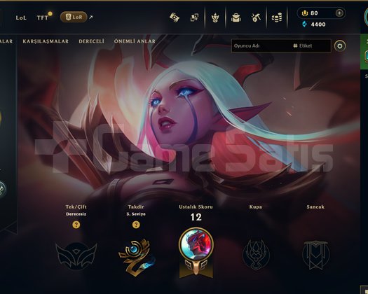 UNRANKED RANKED READY PREMIUM 7 SKINLI EFSANEVİ+