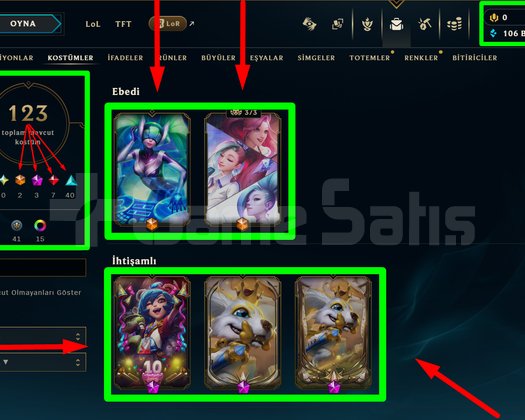 394 LVL + 123 KOSTÜM + 156 HERO + GOLD 1 + MAİL!