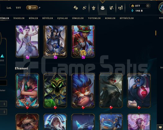 686 LVL + 241 KOSTÜM + 172 HERO+ 8 İHTİŞAM + MAİL!