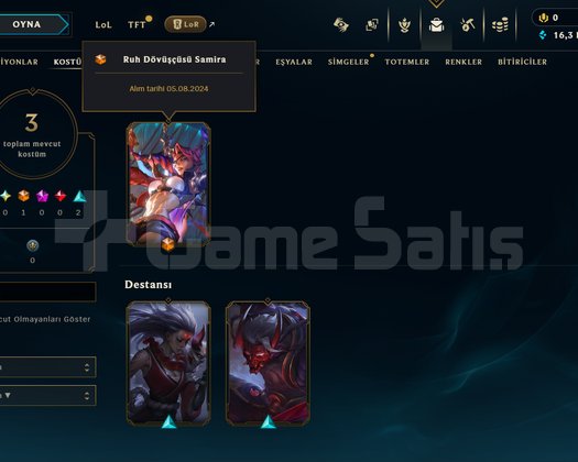 11 WİN Z3 58 WR +30 -10 RUH DÖVÜŞÇÜSÜ SAMİRA