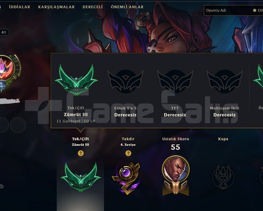 11 WİN Z3 58 WR +30 -10 RUH DÖVÜŞÇÜSÜ SAMİRA