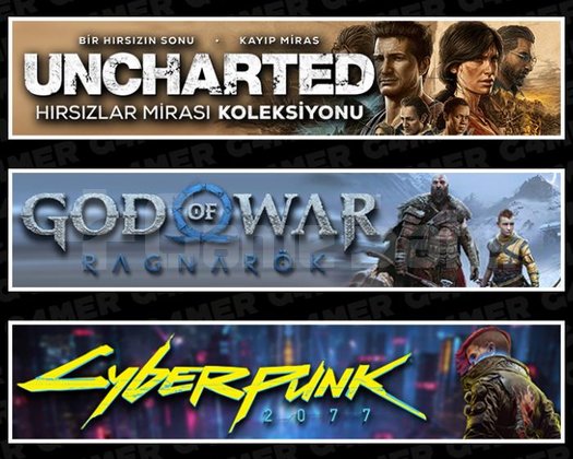 Uncharted +Ragnarök +Cyberpunk 2077