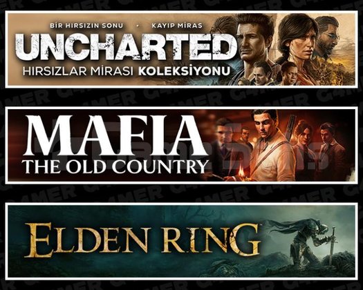 Uncharted +Mafia +Elden Ring