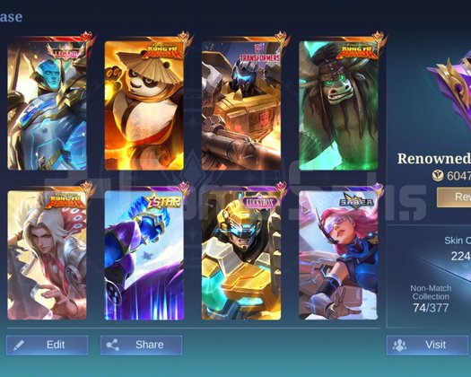 Mobile Legend Efsanevi Kostüm+224 kostümlü