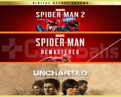 Spiderman 2 + Spider R + Uncharted
