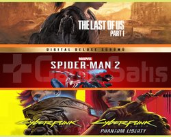 The Last of Us Part I + Spiderman 2 + Cyberpunk