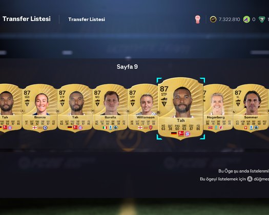 FC 26 hesap 7,3m coins