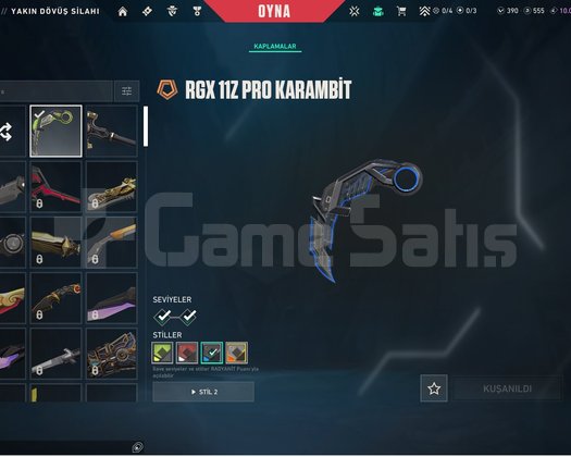 YÜCE 2 / 3 VANDAL & KARAMBİT smurf hesabım