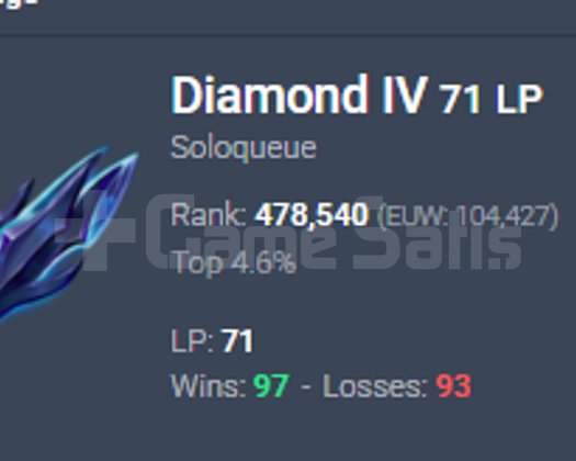 EUW DIAMOND 4 ACC