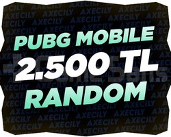 2.500 TL | ULTRA VIP | PUBG RANDOM | +15.000 SATIŞ