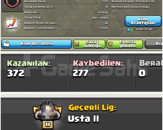 26 LEVELAL SANCAK İSİMLİ KLAN + USTA LİG !!