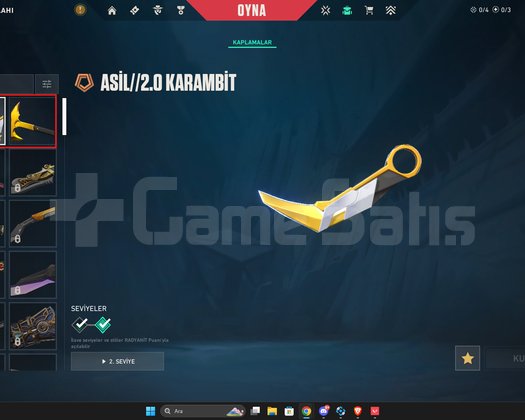 5000 TL18000 VP Yatırılmış Karambitli Zararına