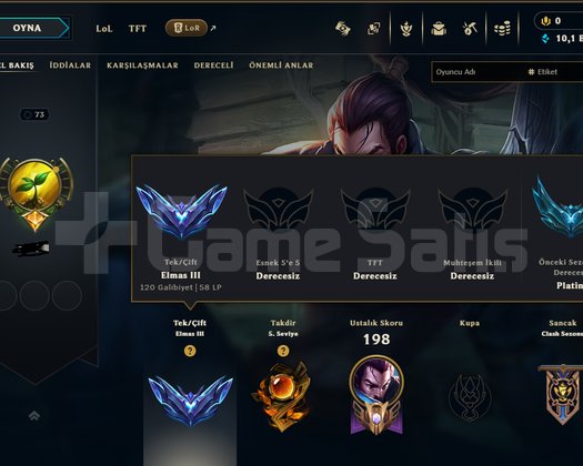 EUW DIAMOND 3 +20 LP TERTEMİZ HESAP