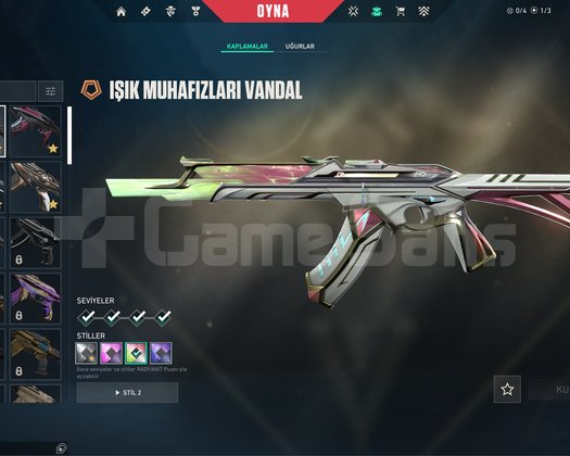 5 VANDAL SKİN SPECTRUM,PROTOKOL SERİLİ DOLU