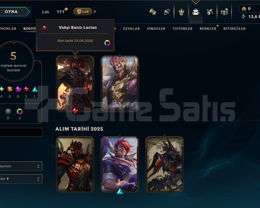 EUW 13.6K MAVİ ÖZ 73 ŞAMPİYON UNRANKED HIGH WR