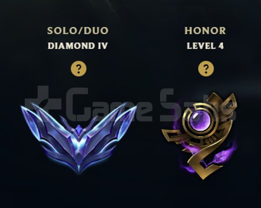 EUW Diamond 4 Full Karakter Honor 4 57 Skin Hesap