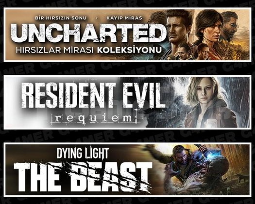Uncharted +RE Requiem +The Beast