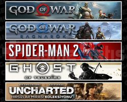 GOW +Ragnarök +Spider 2 +Tsushima +Uncharted