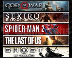 GOW +Sekiro +Spider 2 +TLOU1 +Tsushima