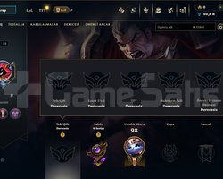 10 WİN | TR 30 LVL 60K MAVİ ÖZ HANDMADE UNRANKED
