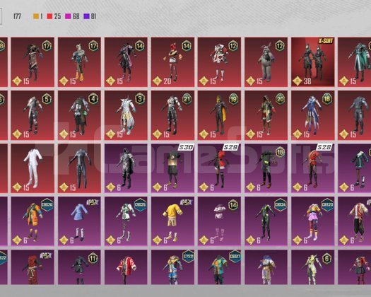 50 koleksiyonlu ideal pubg hesabı