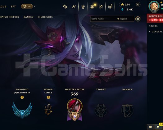 EUW - PLAT 4 - 87 SKIN - +100 CHAMP - TAM ERİŞİM