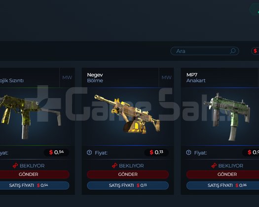 CS PRIME + 15 ENVANTER - BOL OYUNLU + ARKA PLAN