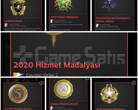 1500saat, 7 MADALYA, 2019, ETS2, GTA5 hesapta mvct