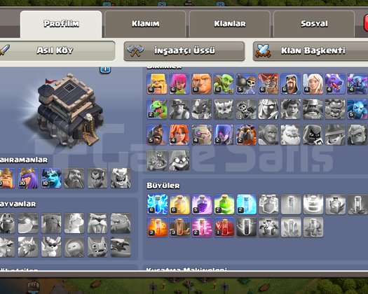 Clash of clans hesab 3 seviye klan hediye