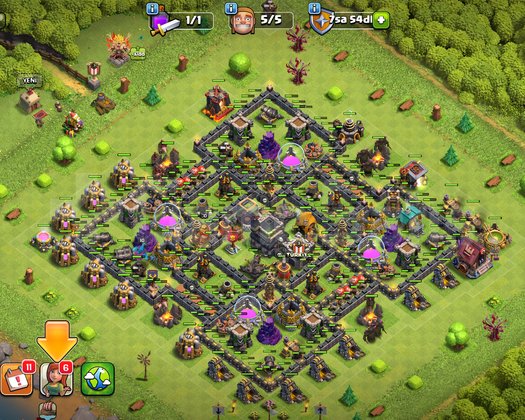 Clash of clans hesab 3 seviye klan hediye