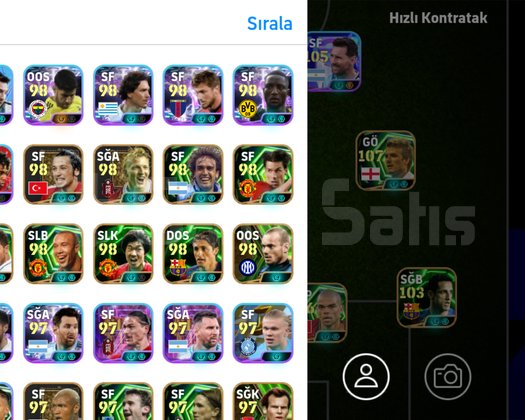 eFootball güzel hesap pazarlık var