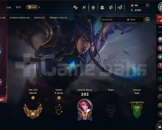 LoL Gold 3 hesap