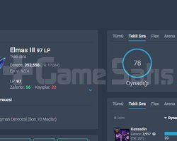 TR Elmas 3 72wr | 11 Kostüm - 47 Hero | Chall Mmr
