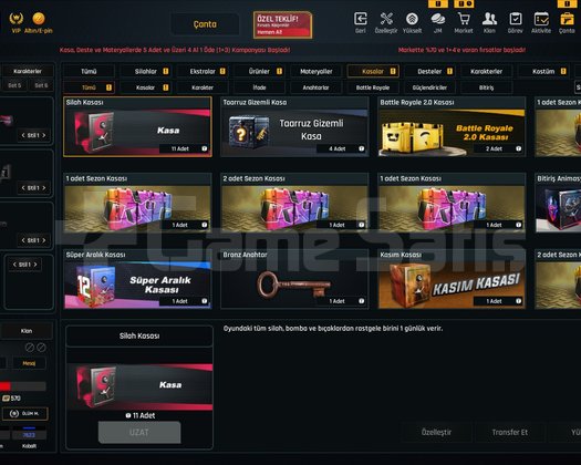 Sınırsız +7 Glock 18/+7 AUG /ACİL ZULA HESAP SATIŞ
