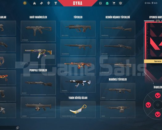 Valo plat  skinli hemen teslim Battlepass Aktif