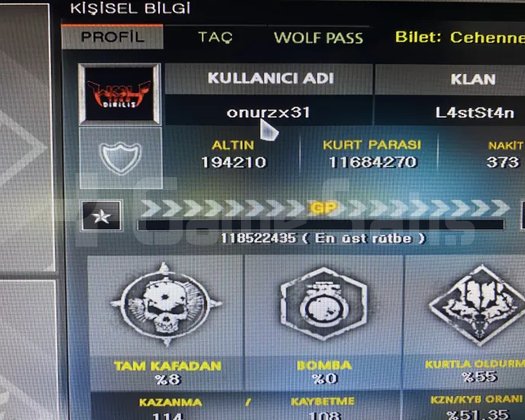 tek yıldız 1500kutulu hesap