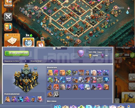 TH17+18 KOSTÜM+EFSANEVİ EKİPMANLI HESAP