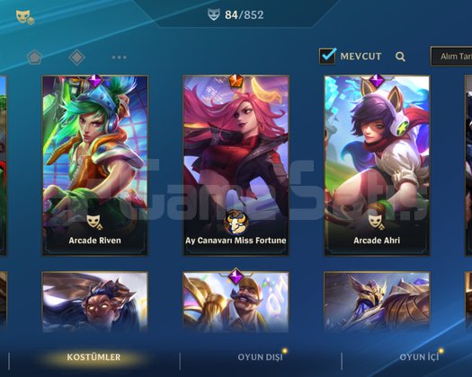 Skin dolu wild rift hesabı satılık