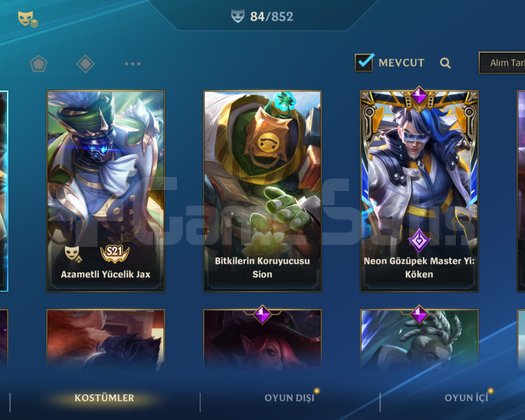 Skin dolu wild rift hesabı satılık