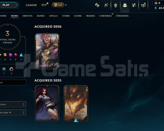TR Unranked | 3 Kostüm - 49K Mö | Dereceli Hazır