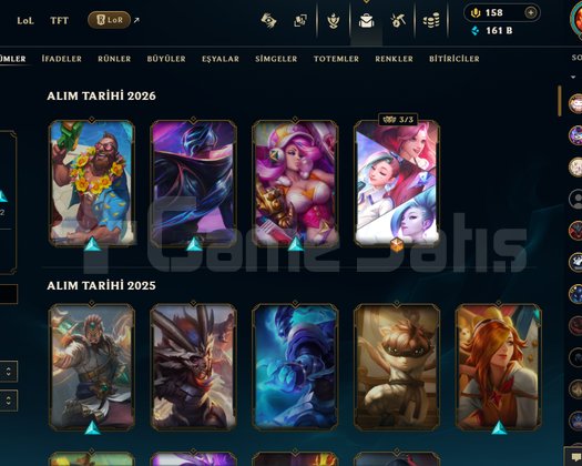314 LEVEL TR PLAT ELO 109 KOSTÜMLÜ KARATERLER AÇIK