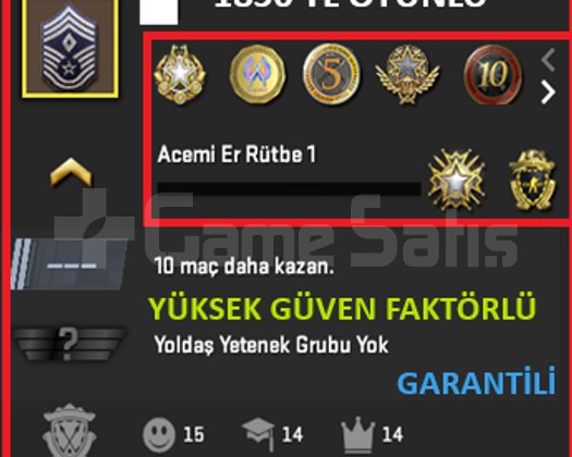ANINDA TESLİM | 7 MADALYA | 1082 SAAT | FACEIT