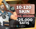 10-120 SKİN | MAİL DEĞİŞEN | UVİP+ | 35,000 SATIŞ