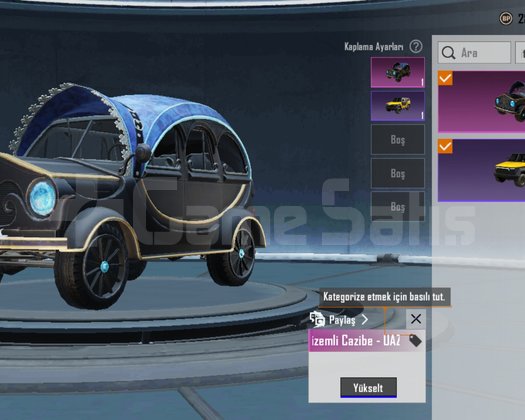 74 SEVİYE - 91 DESTANSI - X-SUIT VE FULL ARAÇ KAPL